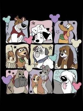 Disney Dogs Graphic T-Shirt